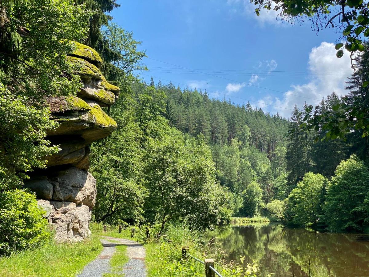 Ferienwohnung Oxana Im Naturpark Fichtelgebirge Schonwald  ภายนอก รูปภาพ